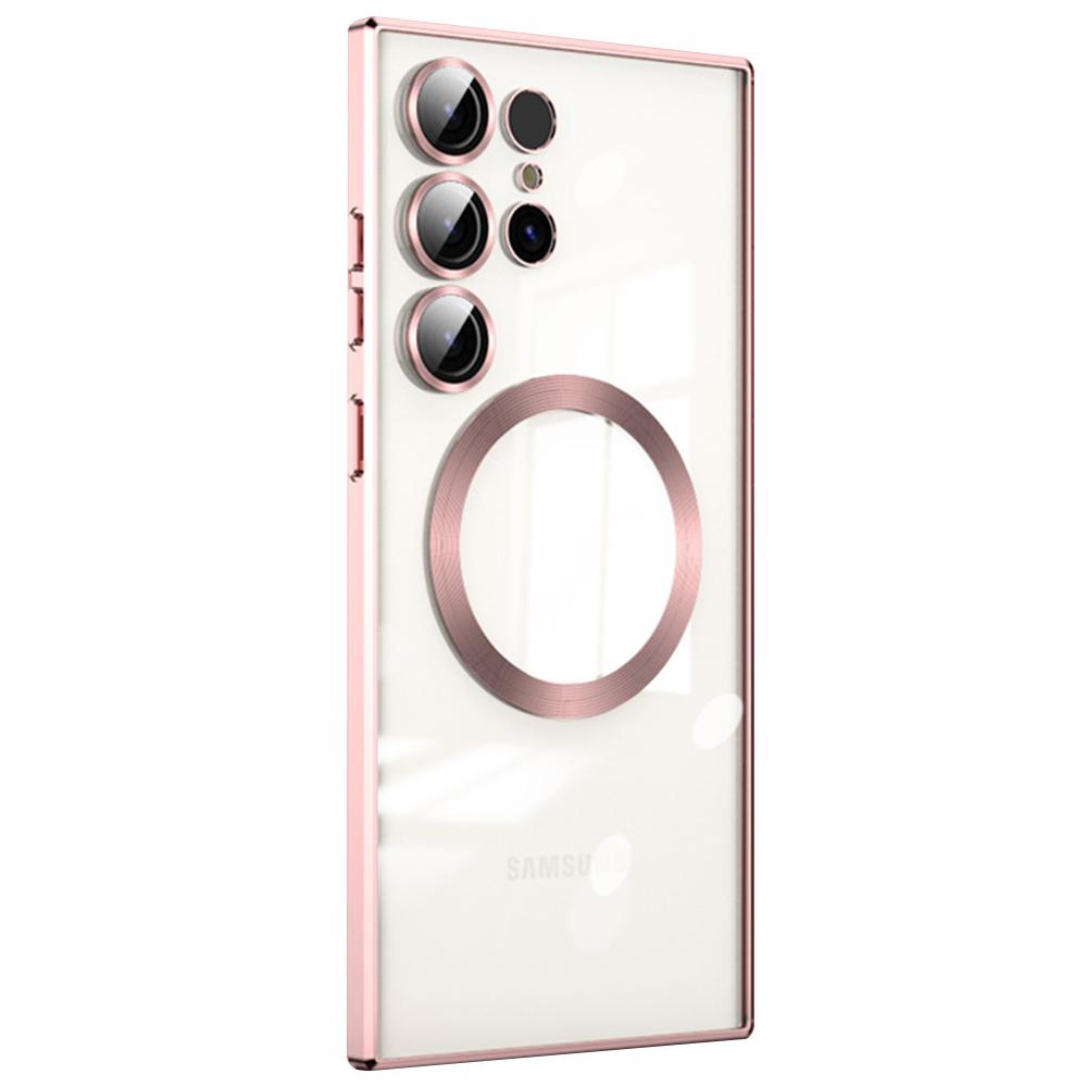 Magnetic Case For Samsung Galaxy S23 Ultra TPU Phone Back Cover Compatible with MagSafe