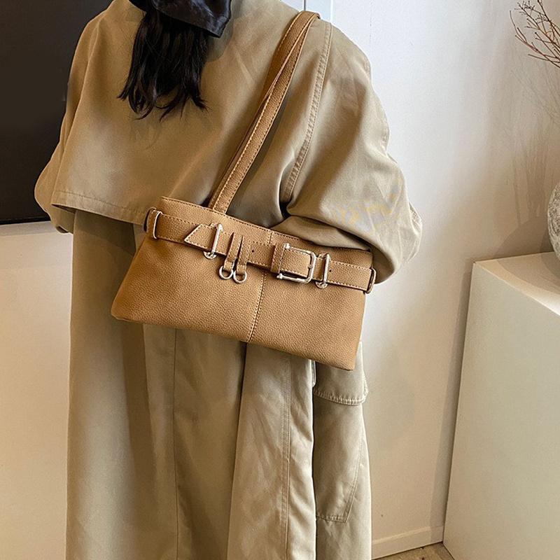 Yogodlns Shoulder Bag PU Leather Tote Bag Zipper Closure Top Handle Satchel Underarm Bag for Women Shopping Travel