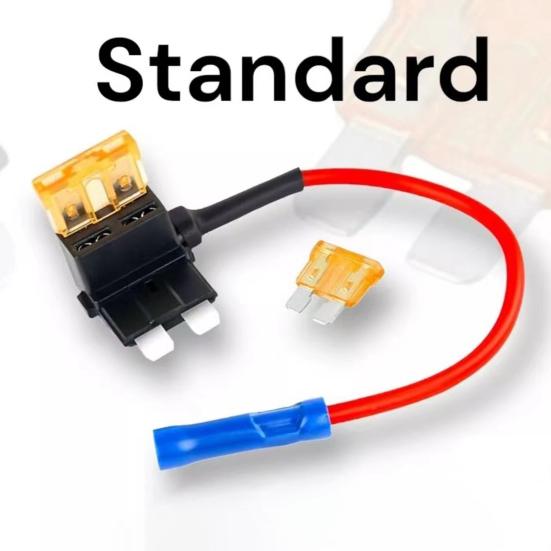 Fuse-Tap Adapter Car Electrical Appliances Jumper Connector Low Profile Mini Micro Fuse-Holder Mini Blade-Fuse Car Accessories