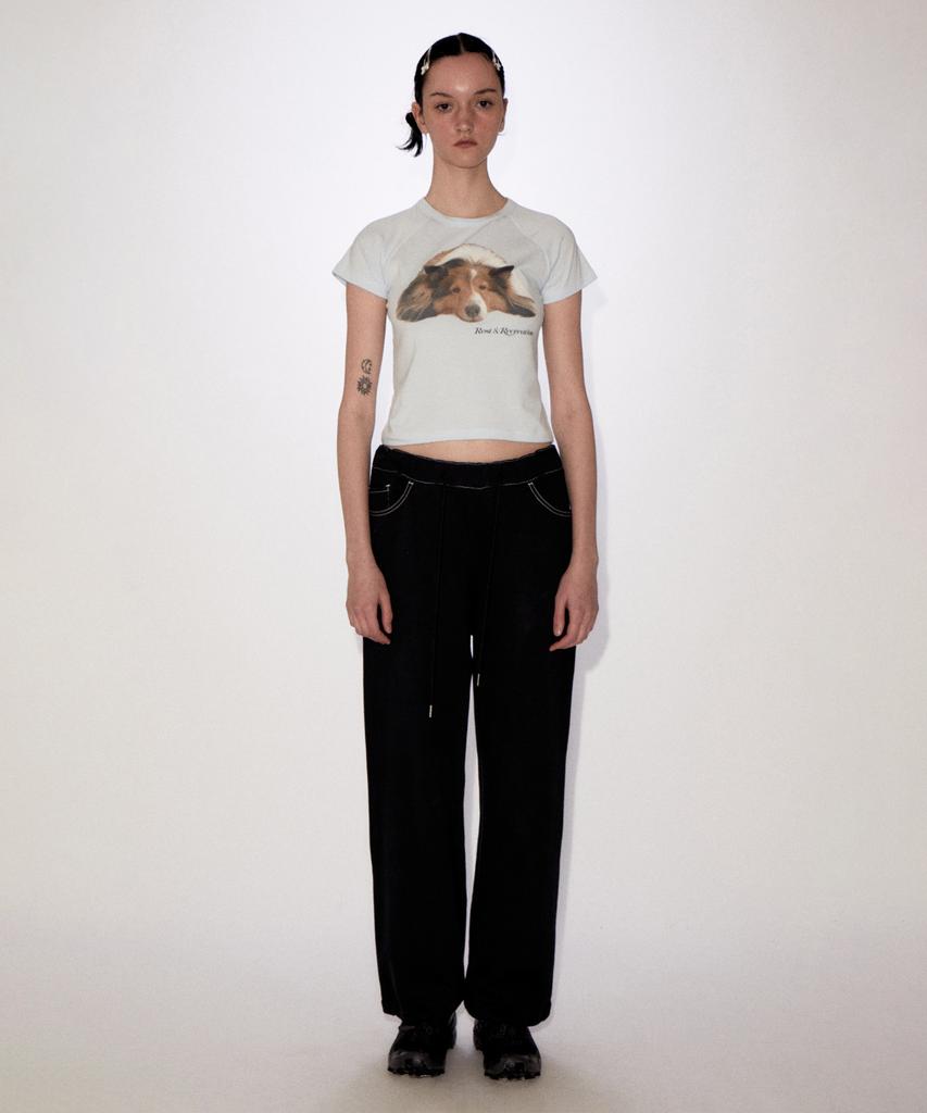 REST&RECREATION Riri Crop T-Shirt Skyblue