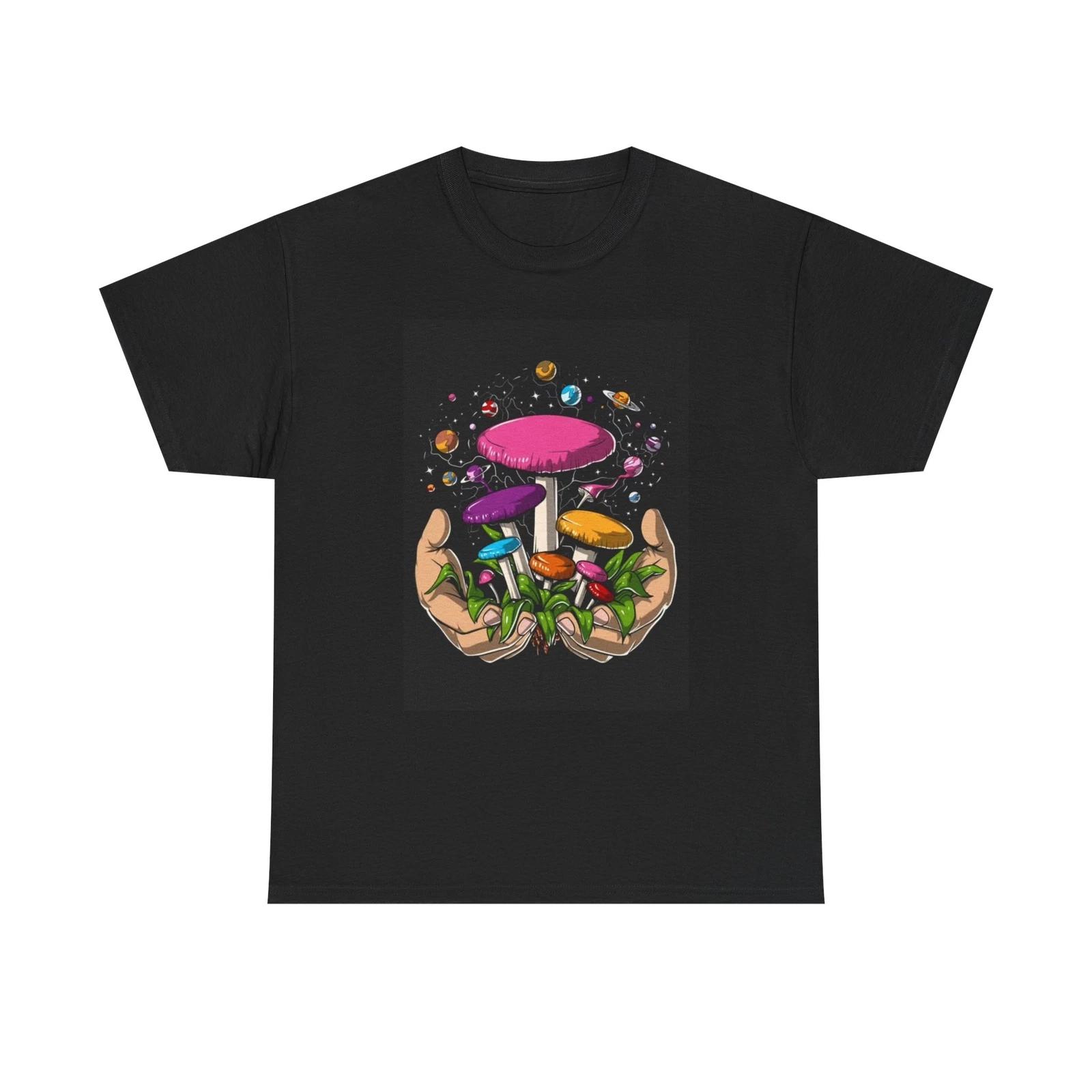 Men s and Women s T-shirts Mushroom Hands XL