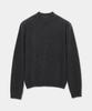 Kueo Merino Wool Cashmere Pop Mock Neck (Charcoal Grey)