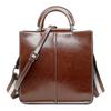 Oil Wax Cowhide Big Bag Women's High-end Commuter Handbag New Retro Large-capacity Shoulder Bag Bag