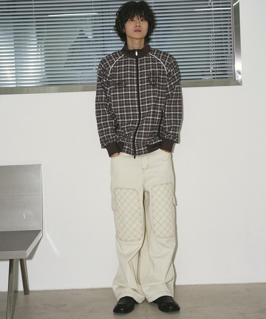 TRAVEL Stitch Pocket Carpenter Pants Ivory