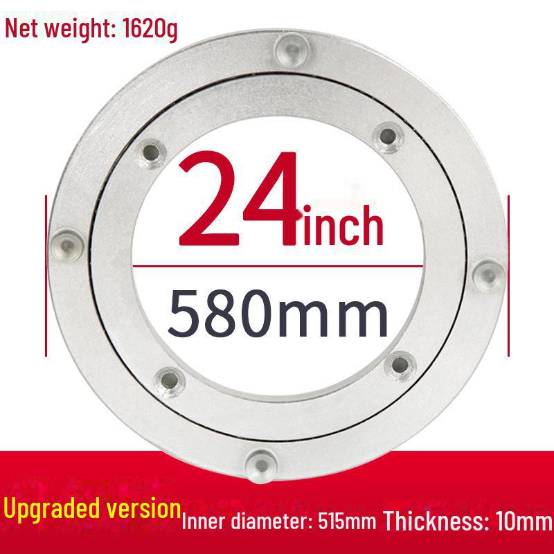 Aluminum Alloy Rotating Glass Turntable Dining Table Stand