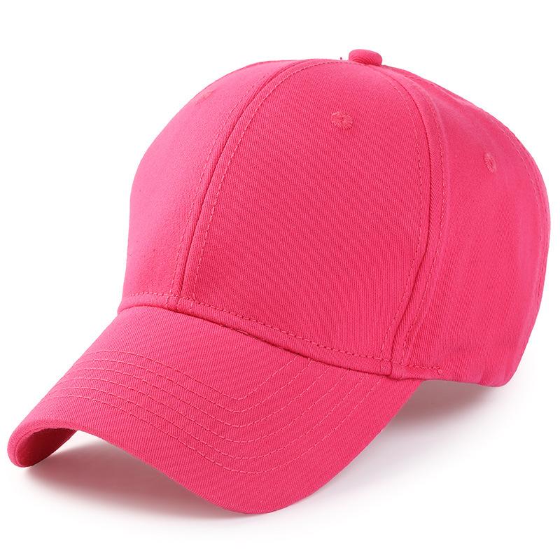 Men's and Women's Trendy Baseball Cap - Korean Style Hip Hop Pure Black for Spring and Summer