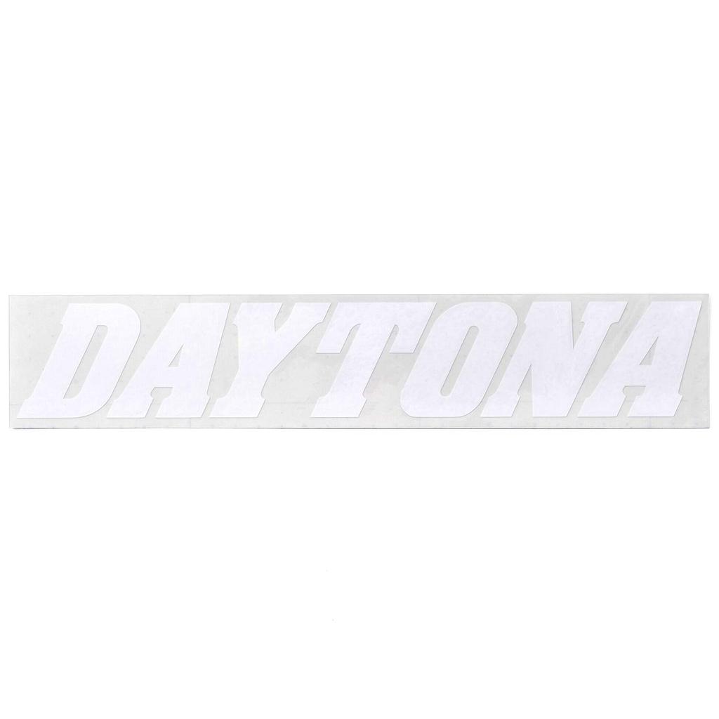 Daytona 21197 Motorcycle Sticker Brand Logo DAYTONA No Letters 6.1 x 1.2 inches (155 x 30 mm), White