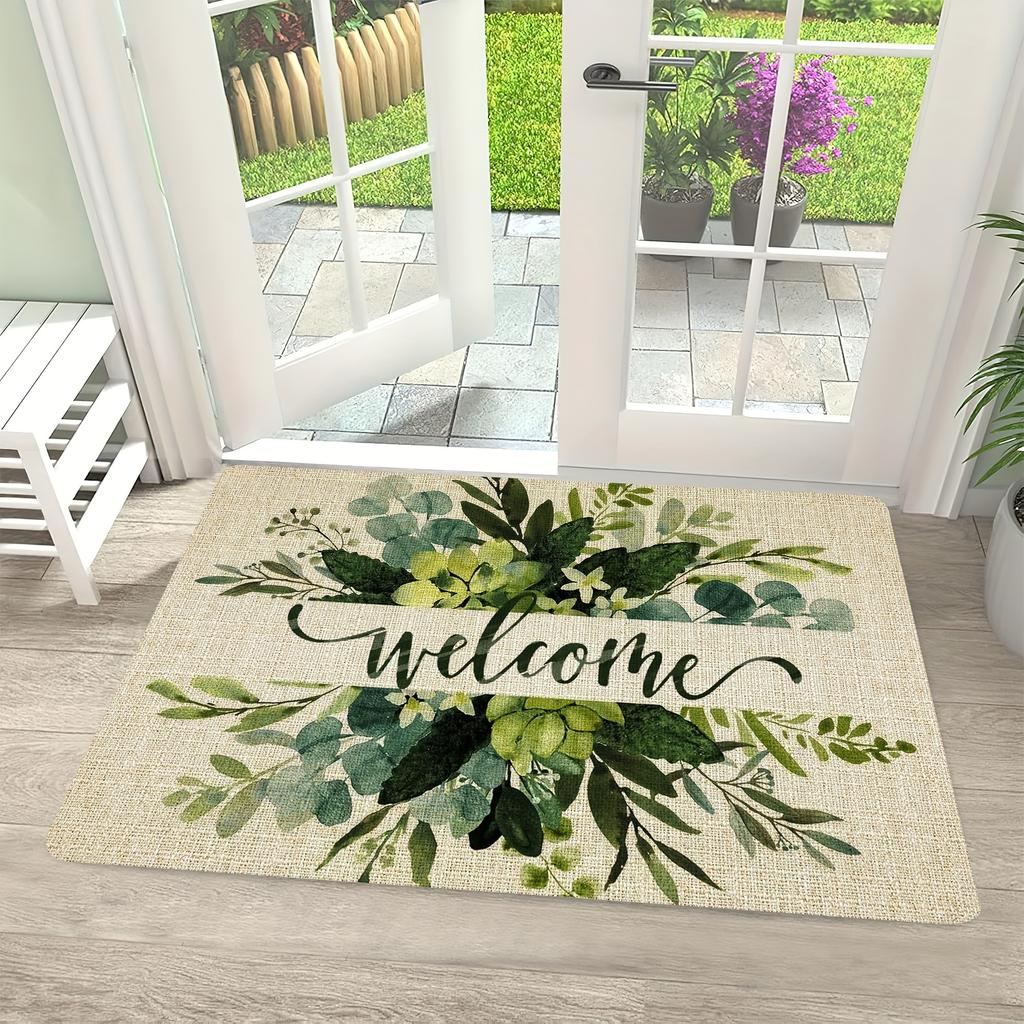 1 Stück Anti-Ermüdungs-Küchenteppiche, Blumendruck, wasserdicht, rutschfest, dick gepolstert, Küchenmatte, strapazierfähig, bequeme Stehmatte für die Küche