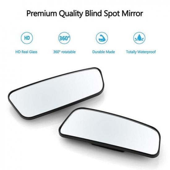 2Pcs Blind Spot Mirror Auto 360° Wide Angle Rear Side View for Car Truck SUV