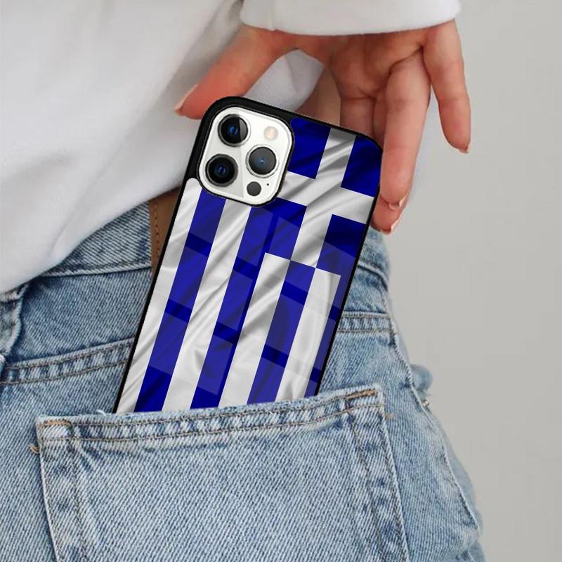 Greek flag Crete Greece Phone Case Magesafe Magnetic Wireless Charge Cover For IPhone 18 16 11 12 13 14 15 Pro Max Plus Mini