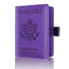 Fashion Passport Card Ticket Holder Faux Leather Unisex Travel Storage Bag
