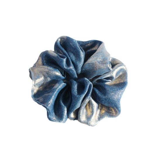 

Women Hair Band Adjustable Elastic Hair Tie Pleated Design Large Size Hair Rope Bun Ponytail Holder Hair синій