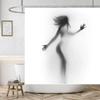Get Naked Sexy Woman White Shower Curtain Waterproof High Quality Polyester Fabric Beach Washable Original Cortinas Home Decor