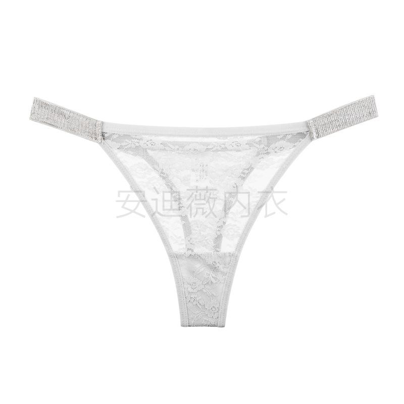 Sexy Low Waist One Piece Lace See Through Plus Size Women T Thong Panties