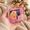 Unique Festival Gift Ideas Dolly Christmas Ornament, 2D Acrylic Collectible Hanging Decor, Memorial Country Pink Western Style Decorations Music Theme