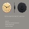 Rustikale Uhr für die Küche Dekorative Uhr Holz Wanduhren Batteriebetrieben Analog Jahresringe Wanduhr Kein Ticken