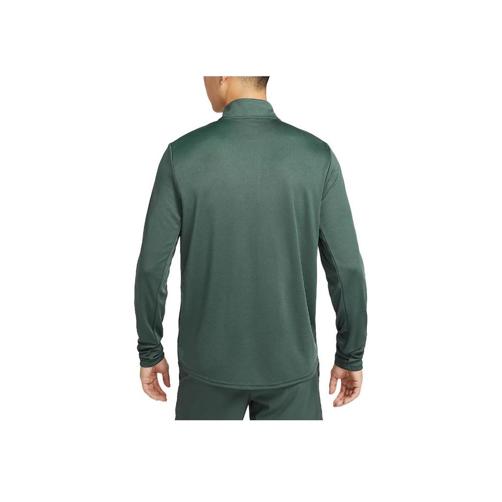 Nike Dri-Fit Pacer Quick-Dry Running Stand Collar Knitted Long Sleeve Outdoor T-Shirt Men Tops Green FQ2495-338