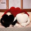 Valentine's Heart-Shaped Velvet Throw Pillow Backrest - Cozy Gift for Girls