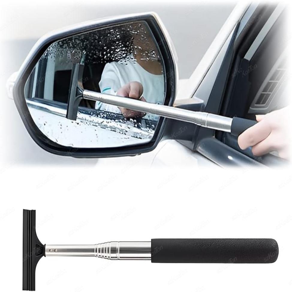1 Pcs Side/Rearview Mirror Squeegee Retractable Car Wiper Portable Cleaning Tools Universal Vehicle Glass Cleaning Accessories