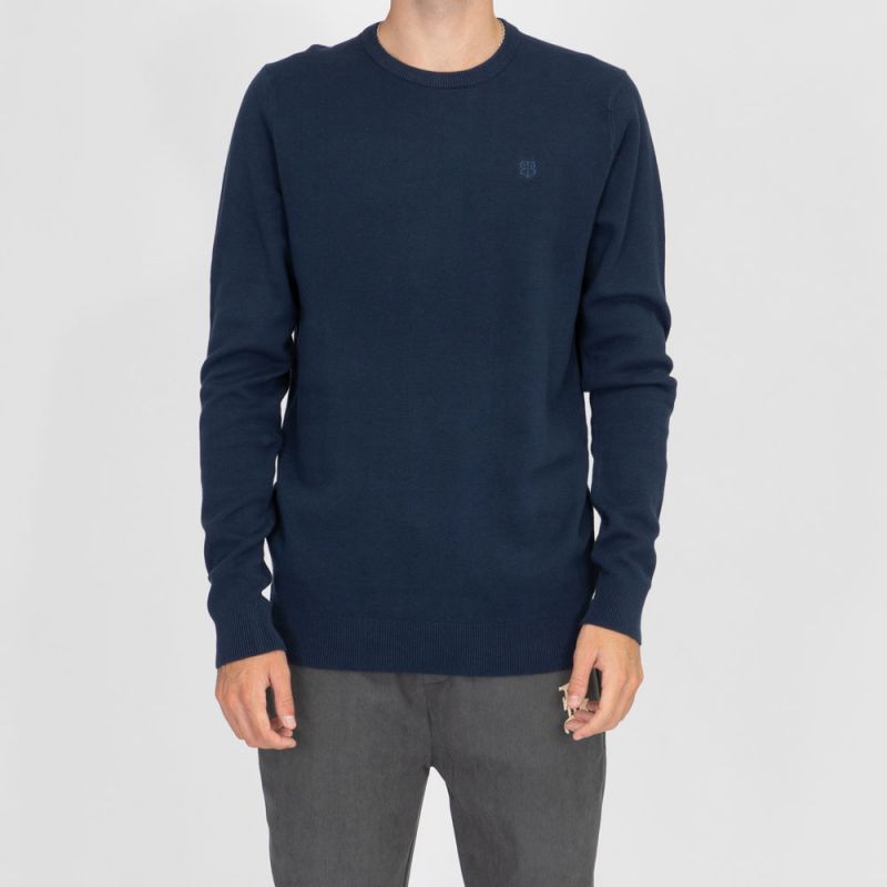 Pull fin col rond milano manches longues Homme BILL TORNADE