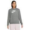Women’s Sweatshirt Without Hood Sportswear Gym Vintage W Dark Grey