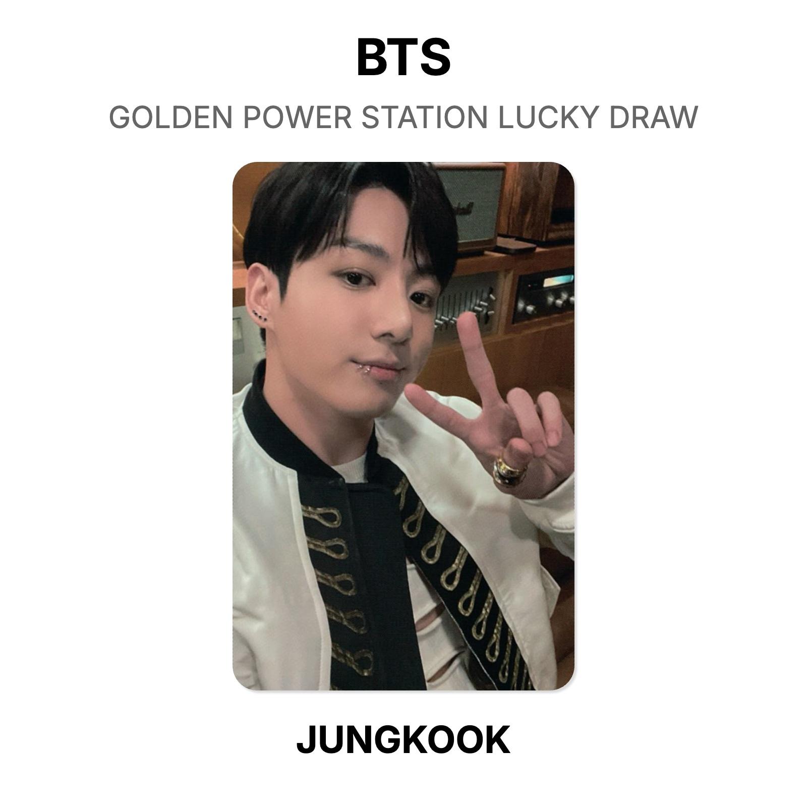 BTS GOLDEN POWER STATION LUCKY DRAW Official Photocard JUNGKOOK