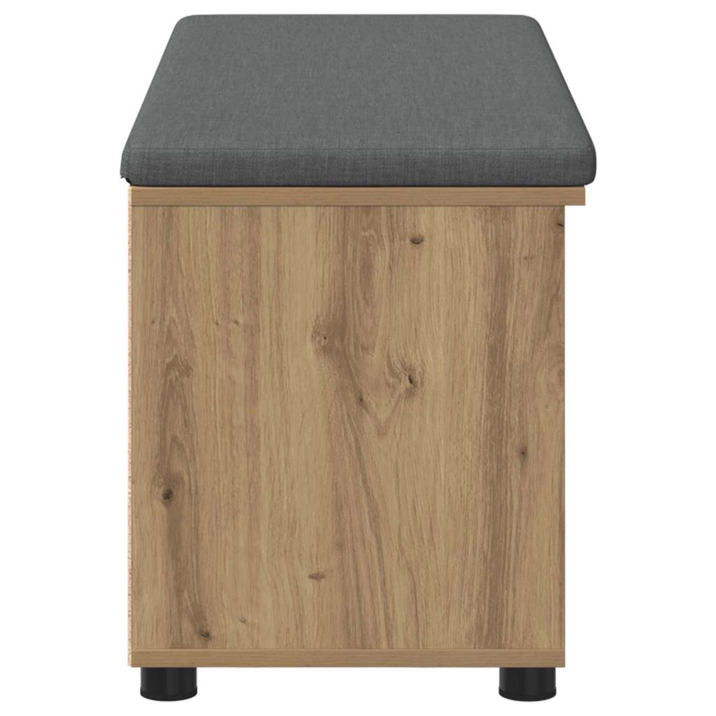 Shoe Bench with Cushion Artisan Oak 100 x 38 x 46 cm