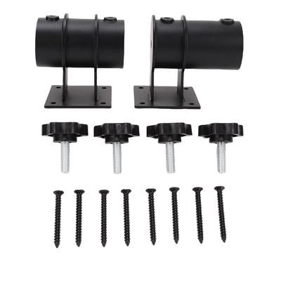 Patio Umbrella Holder Black Powder Coating Metal Adjustable Outdoor Umbrella Stand Clamp for 1.5 To 2.16 Inch Umbrella