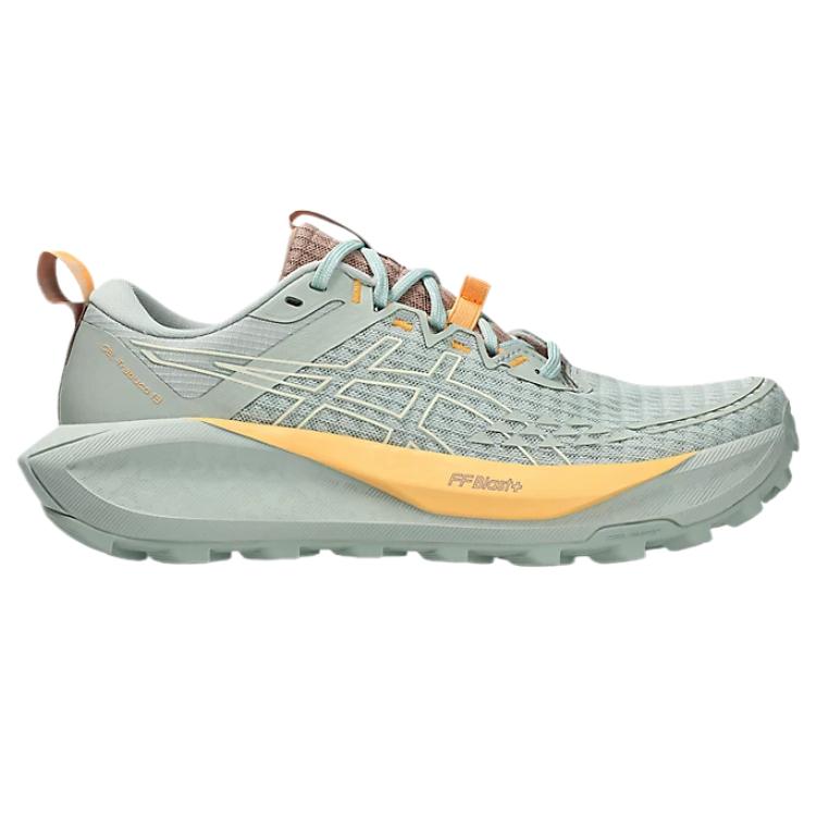 Asics Gel-Trabuco 13 Stylish Minimalist Trendy Aesthetic Shock Absorbing Durable Low-Top Trail Running Shoes Women Sneakers Green 1012B768-301
