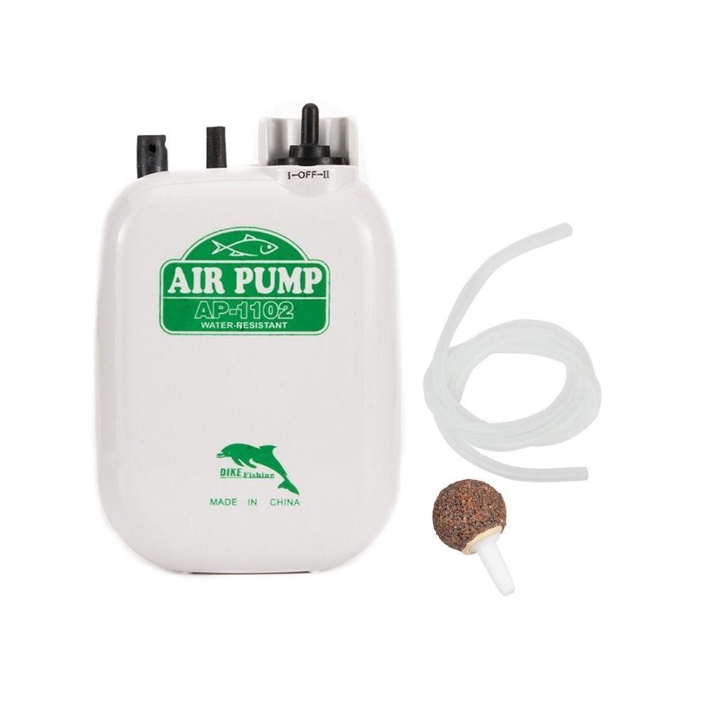 Battery Operated Fish Aerator Dual Speed Aquarium Air Pump Live Bait Aerator  Outdoor Fishing