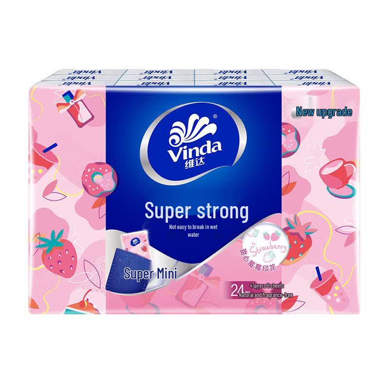 Vinda Ultra-Tough 4-Ply Pocket Facial Tissues