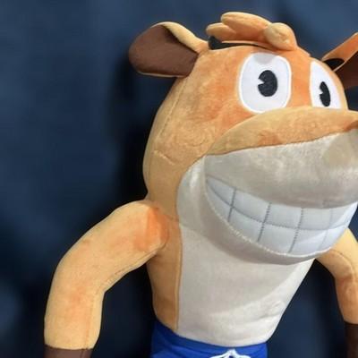 2024 Crash Bandicoot BIG Plush 45cm Jumbo Doll Stuffed Toy SK Japan Tag
