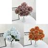 Rose Bridal Wedding Decor Artificial Silk Flower Bouquet For Home Stage Events