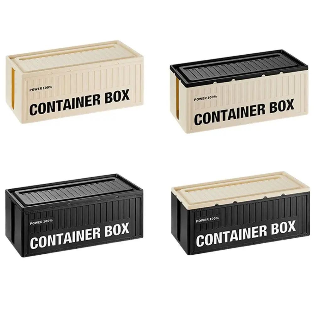 Cable Storage Box with Lid Power Strip Organizer Dustproof Desktop Socket Cord Cable Organizer for Home Office Wire Case