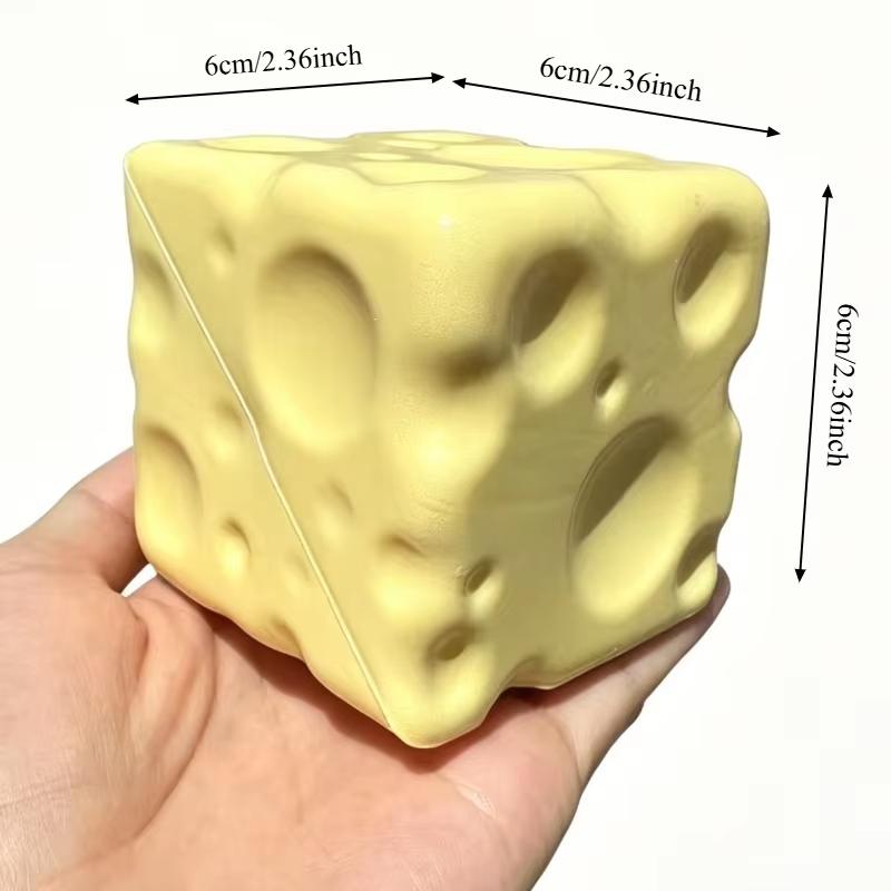 Simulation Big Butter Stick Squishy Fidget Toys Elastic Cube Cheese Stick Funny Squeeze Prank Toy Stress Anxiety Relief Game