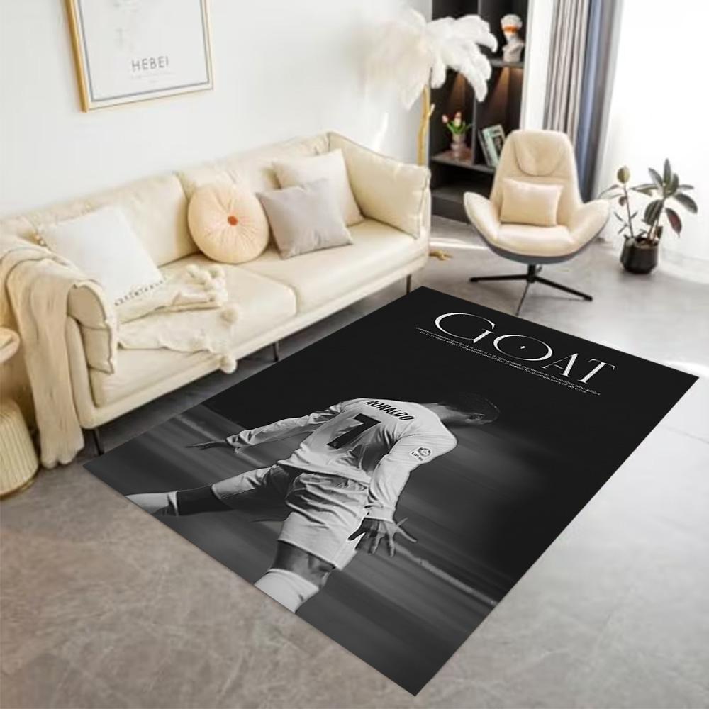 Juventus Football Player Leap Area Rug Design for Outdoor Dormitory Bedrooms Dining Room Antislip Carpet Anime Office Decor