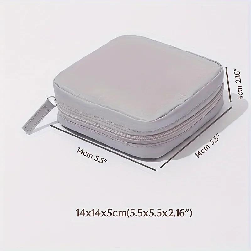 1 szt. Wodoodporna kosmetyczka na produkty higieniczne - Przenośna torba na zestaw menstruacyjny z dyskretnym schowkiem na podpaski higieniczne, saszetka na kubeczek menstruacyjny