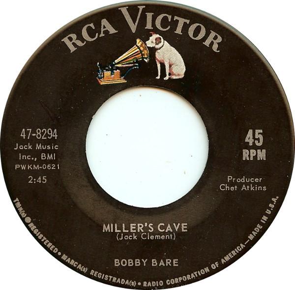

7inch Record BOBBY BARE - Miller s Cave 478294 RCA Victor 1963 US Folk Used