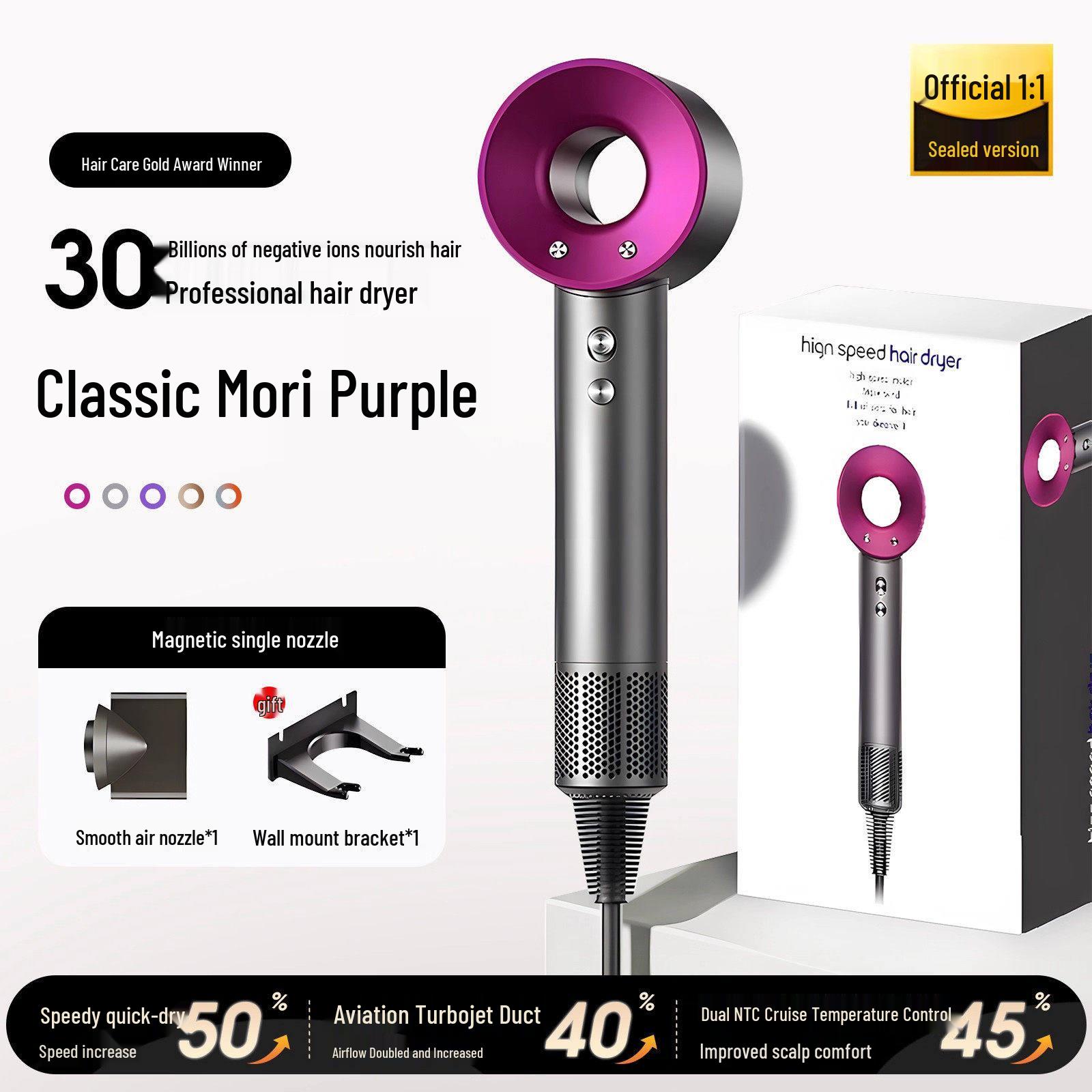 2026 High-Speed Quiet Hair Dryer for Home Use with Negative Ion Care and Strong Airflow