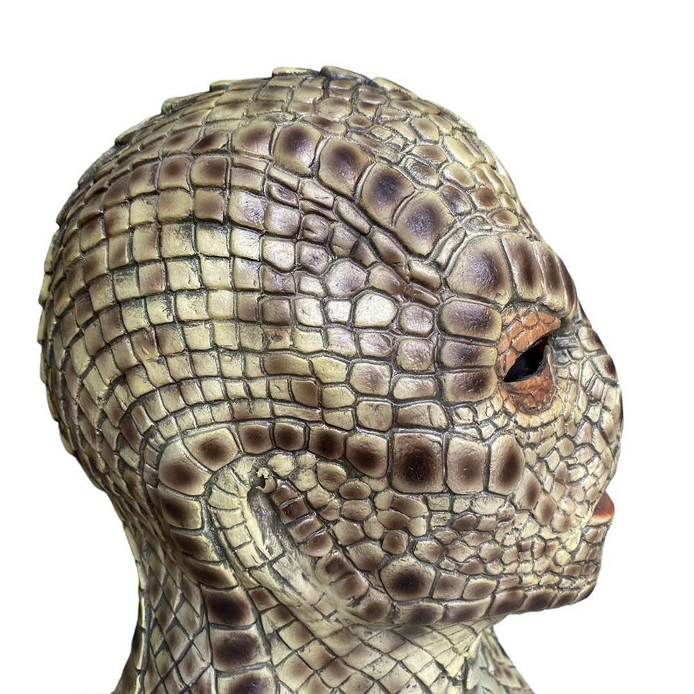 Scary Snake Monster Mask Realistic Halloween Cosplay Party Mask Full Face Mask  Theme Party