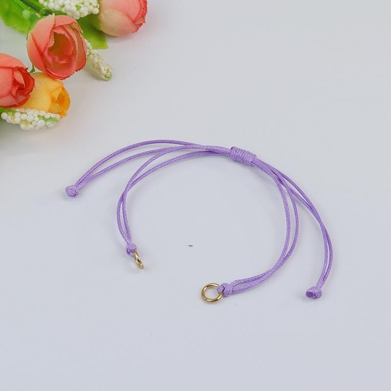 Wax rope woven bracelet DIY accessories Male and female couples adjustable work in progress Weaving bracelet accessories