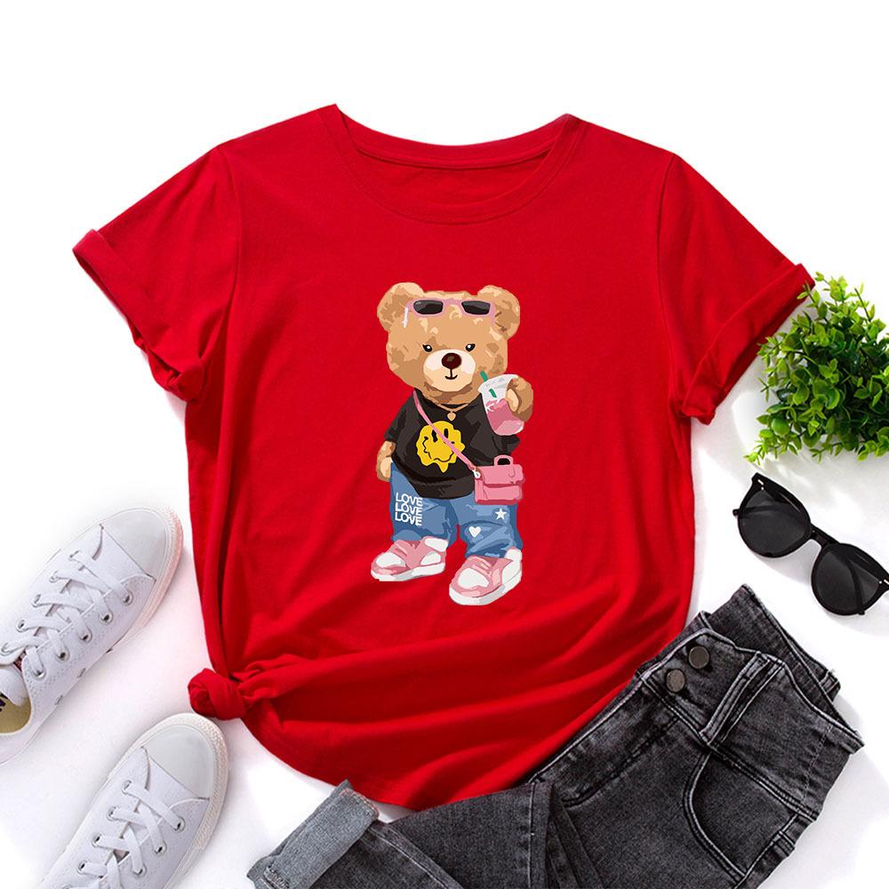 Women Men Cotton T Shirt Round Neck Short Sleeve Tee Fashion Black White Top Comfortable Soft T-Shirts