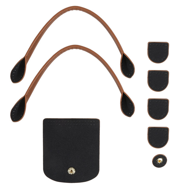 DIY Bags Knitting Crochet Set Adjustable PU Leather Shoulder Strap Flap Cover Handles Handbag Purse Backpack Crossbody Bag Replacement