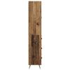 Wall Mounted Highboard Reclaimed Wood Look 69.5 x 34 x 180 cm Engineered Wood