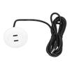 Sofa USB Charging Socket Flush Mount Installation Dual USB Charging Ports Socket for Home UseWhite