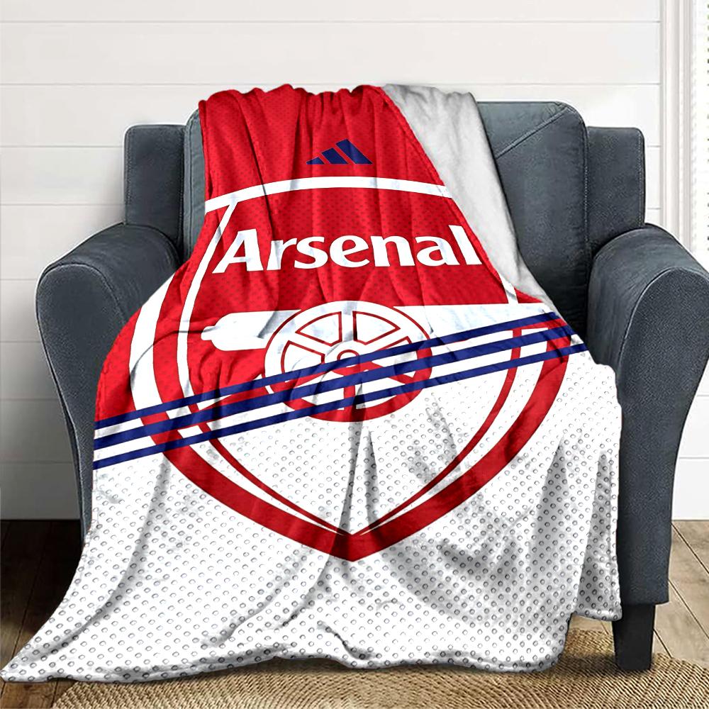 Arsenal Football Club Wappen Decken Flanell Bedruckt Atmungsaktiv Warm Überwurfdecke für Zuhause Büro Bettwäsche 0708a27