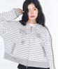 Illigo Starry Stripe Zip-Up Hoodie Melange