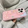 Cute Star Moon Phone Case for iPhone 17 16 Pro 15 Plus 14 13 12 11 Pro Max 17 Air 16E Wave Texture Soft TPU Protective Cover