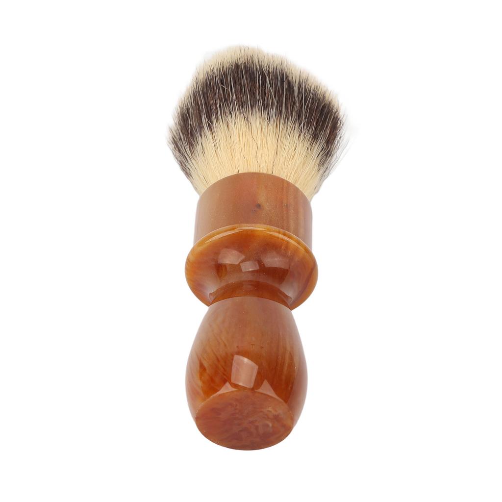 Men Shaving Brush Home Hair Salon Ergonomic Resin Handle Soft Hair Shaving Brush Face Grooming Tool