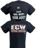 ECW Extreme Championship Wrestling Czarny T-shirt dla Dużych Chłopców
